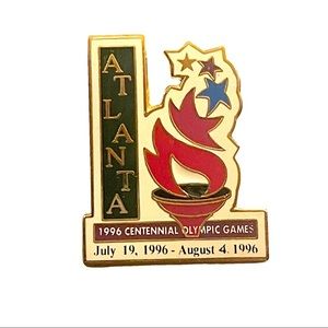 Atlanta Olympic Games Pin 1996 Centennial July 19, 1996 to August 4 Vintage